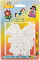 Hama plaques pour perles à repasser set - 3 pièces - poney fleur princesse