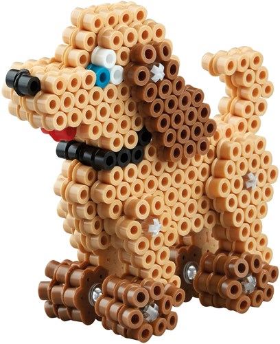 Hama perles à repasser 3D chat et chien - 2500 perles jouet créatif-2