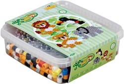 Hama strijkkralen set wilde dieren maxi - creatieve speelbox 600 stuks