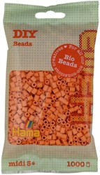 Hama Bio strijkkralen speelgoed licht abrikoos midi 1000 stuks