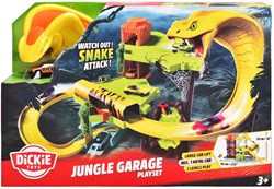 Dickie Jungle Garage Coffret de jeu - Parking avec voiture et décor jungle