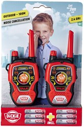 Dickie walkie talkie speelgoed set voor kinderen tot 100 meter bereik