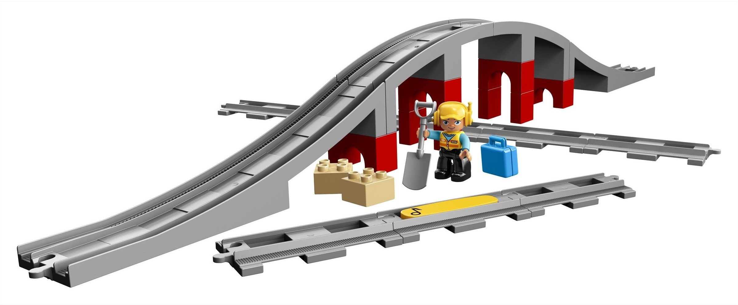 LEGO DUPLO Les rails et le pont du train - 10872