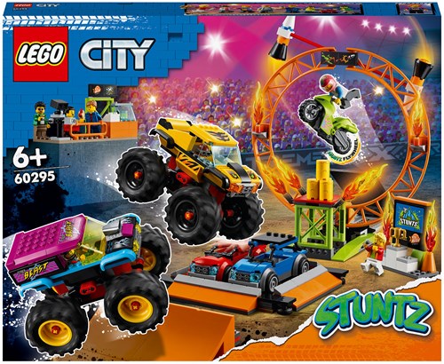 LEGO City stuntshow arena bouwset - stuntmotor en monstertrucks