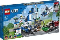 LEGO City Police - Commissariat de police 60316 avec véhicules