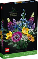LEGO Icons Bouquet de Fleurs Sauvages Set de Construction pour Adultes - Botanical Collection