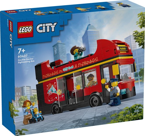 LEGO City rode dubbeldekker bus bouwset - 60407 speelgoed