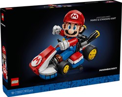 LEGO Super Mario bouwset - Mario Kart Mario en standaardkart decoratie