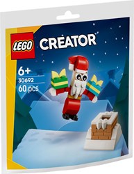 LEGO bouwset kerstman schoorsteen cadeau 30692 speelgoed