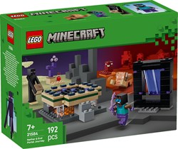LEGO Minecraft avontuur bouwset met Nether- en Endportaal 192-delig