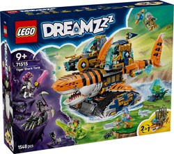 LEGO speelgoed Tigerhai voertuig DREAMZzz bouwset voor kinderen
