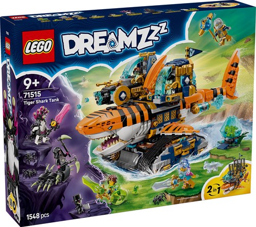LEGO speelgoed Tigerhai voertuig DREAMZzz bouwset voor kinderen