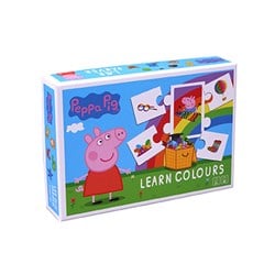 Veltman Peppa Pig kleuren leren boek karton educatief 3+ Peppa Pig