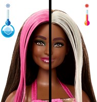 Mattel poupée Barbie Party Unboxed anniversaire animal avec mèches roses-2