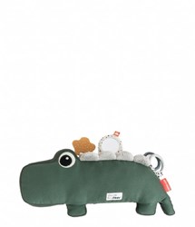 Done by Deer coussin d'activité bébé tummy time Croco vert sensoriel