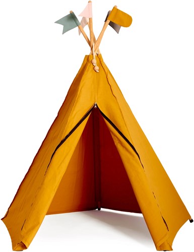 Roommate tente de jeu tipi Ocre Jaune