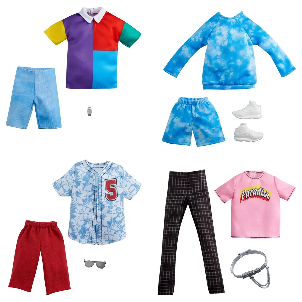 Mattel Ken poppenkleding set - complete outfit en accessoire