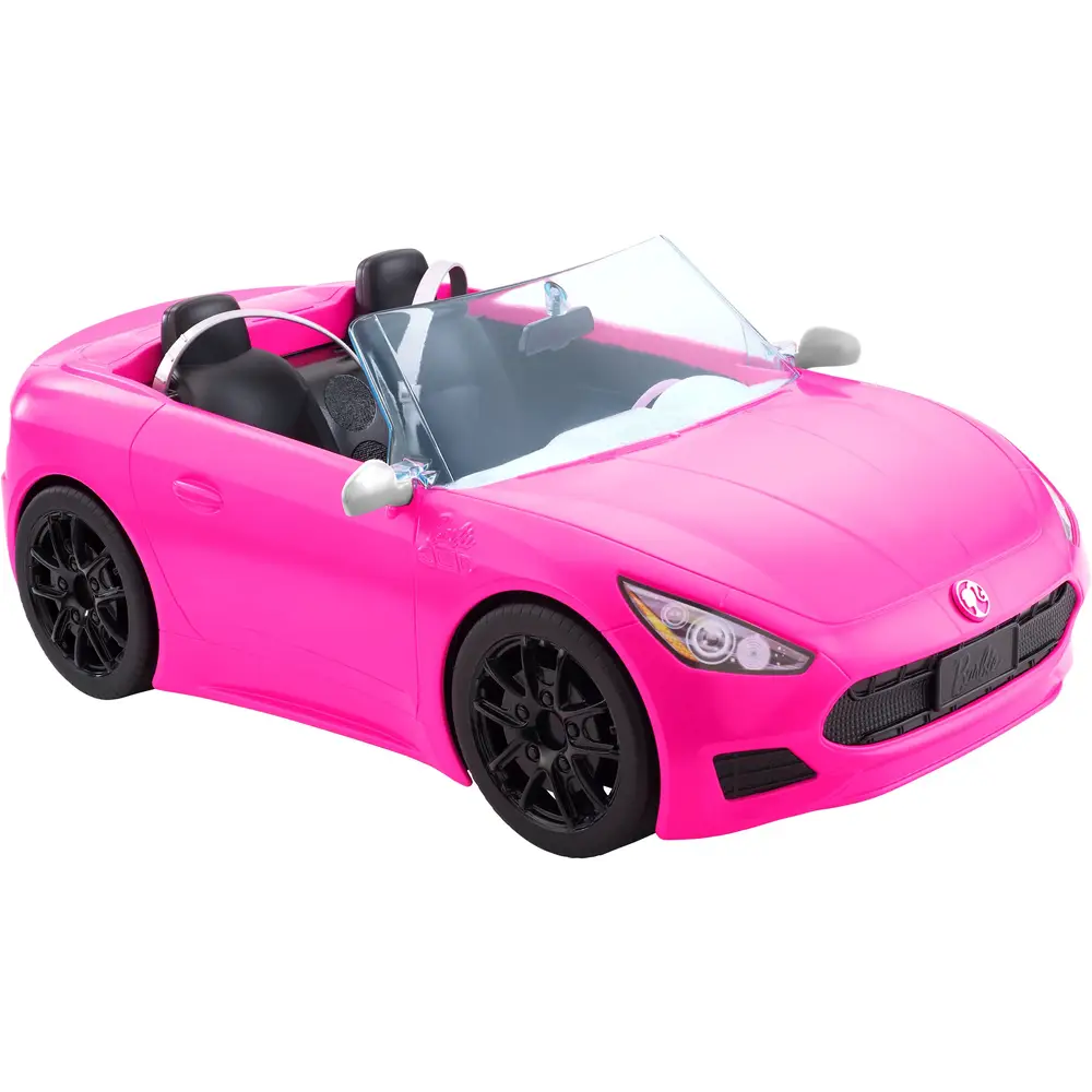 Mattel Barbie cabrio speelgoedauto roze poppenvoertuig voor kinderen