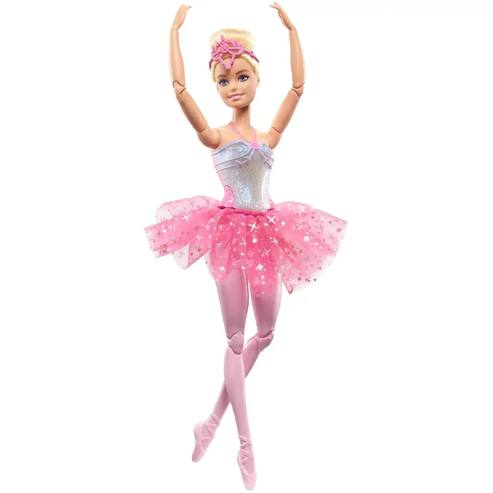 Poupée ballerine Barbie avec lumières - Dreamtopia robe rose