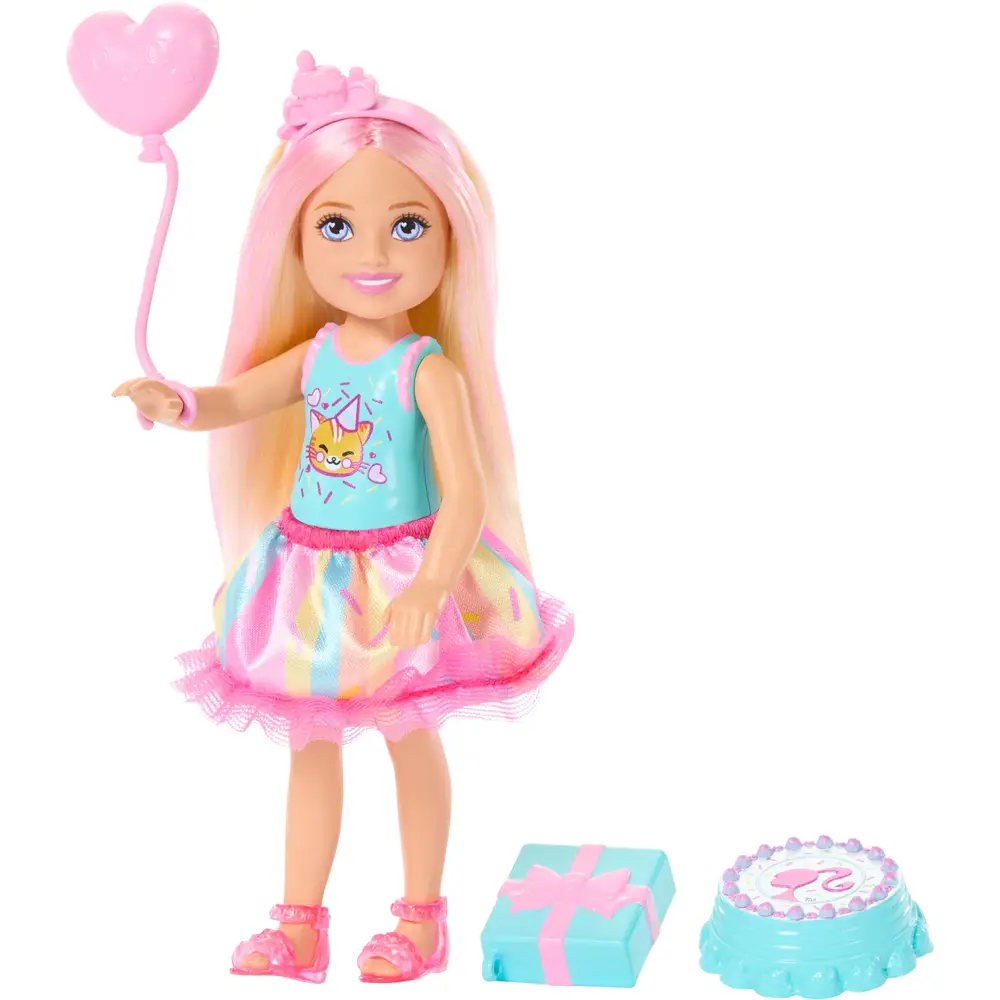 Mattel Barbie Chelsea verjaardag pop met accessoires - Barbie speelgoed