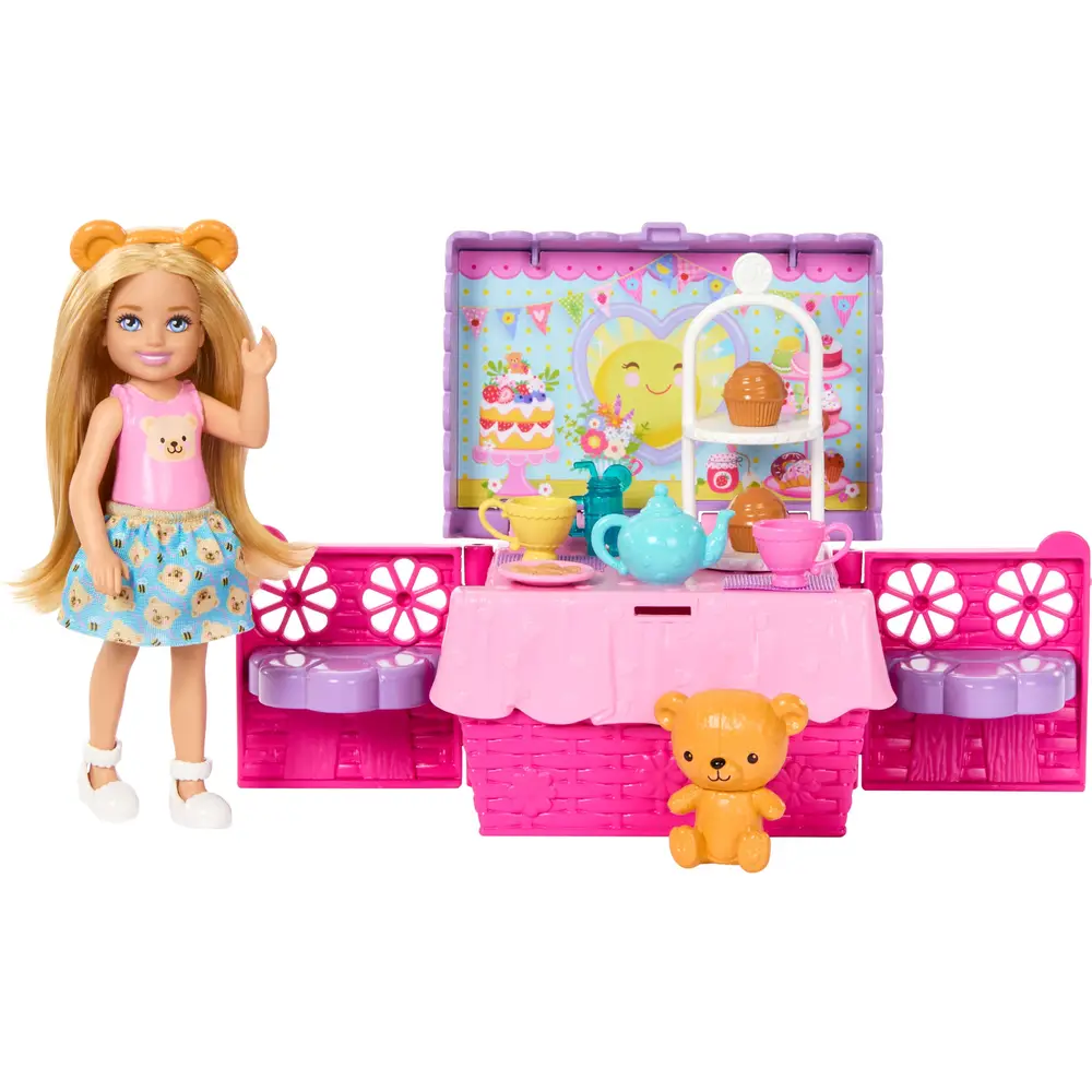 Poupée Barbie Chelsea set pique-nique goûter avec accessoires