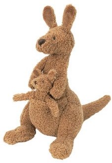 Happy Horse peluche kangourou Kick 24 cm - marron - doudou bébé