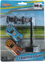 2-Play Verkeerslicht met 3 Lichten en 2 Auto's-2
