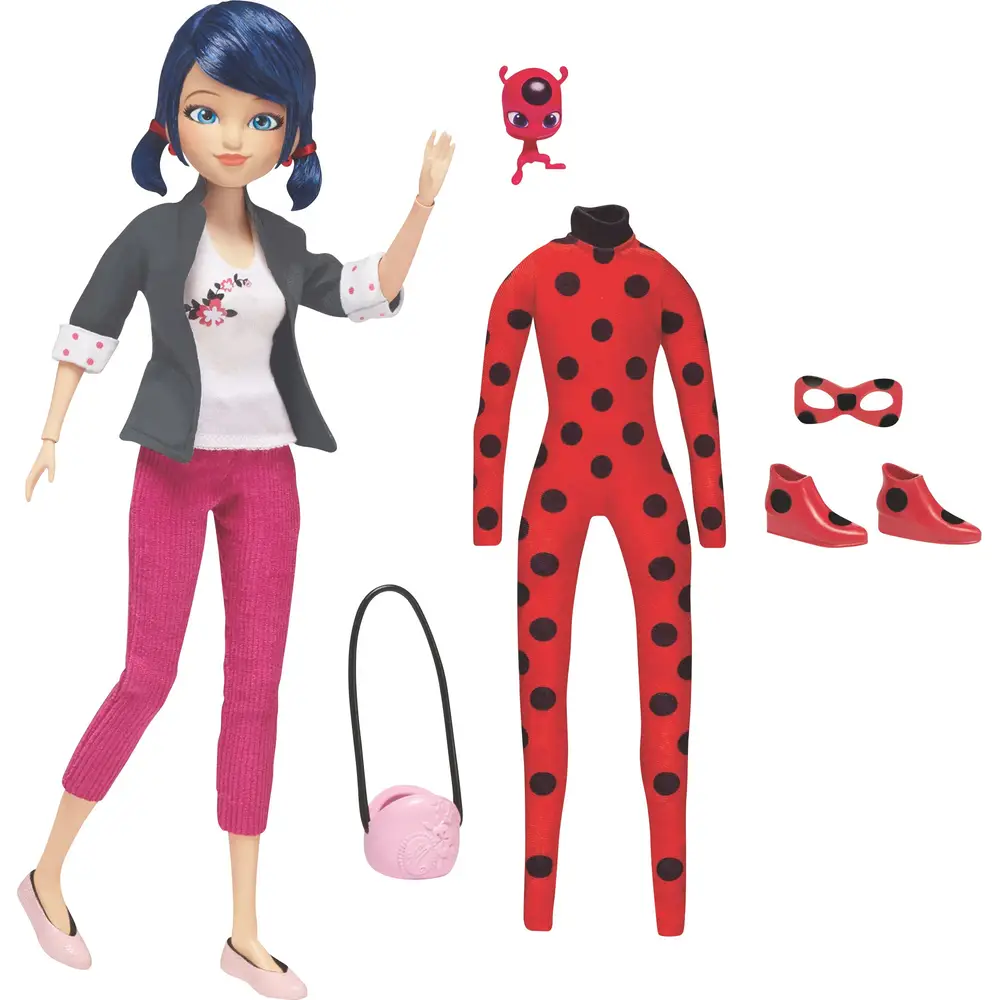 Bandai Miraculous modepop Marinette 26 cm met 2 outfits en accessoires