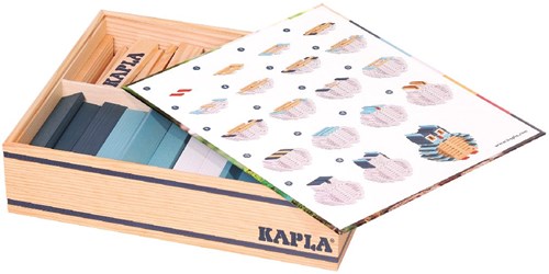 Kapla coffret de construction blocs bois chouette 120 planchettes jouet créatif-3