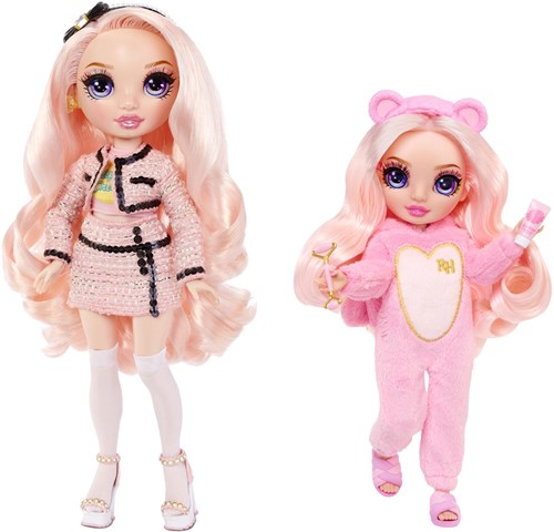 Rainbow High modepop junior high pyjamaparty Bella roze 23 cm speelgoed-3