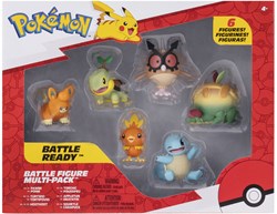 Pokémon speelfiguren 6 pack - actiefiguren set voor kinderen