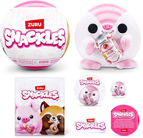 Zuru knuffel Snackles capsule Serie 3 13 cm pluche speelgoed