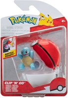 Jazwares Pokémon Clip N Go Squirtle speelfiguur met Pokébal set