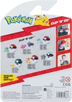 Jazwares Pokémon Clip N Go Squirtle speelfiguur met Pokébal set-2