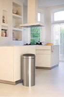 Brabantia afvalemmer Touch Bin 30L mat staal-2