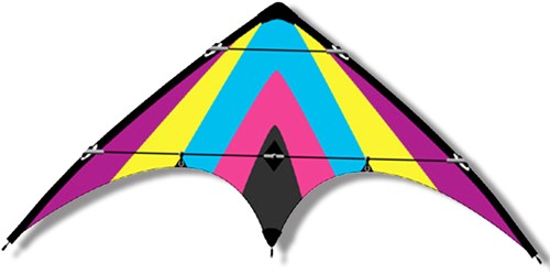 Knoop Kites vlieger ORKAN 160x80cm bestuurbare stuntvlieger multi