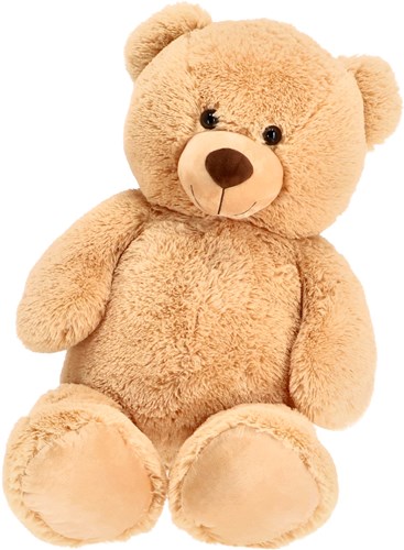 Pluchiez ours en peluche assis 100 cm grande peluche marron-2