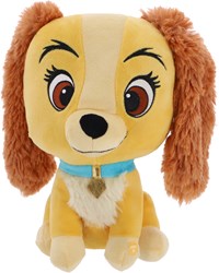 Disney pluche knuffel Lady hond met geluid - 30 cm - knuffeldier