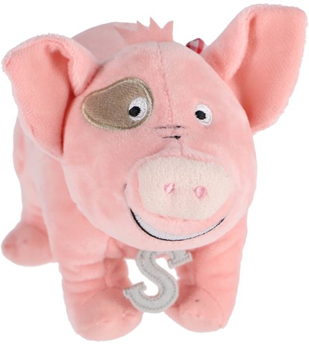 Bambolino Toys knuffel Sebastiaan varken 22 cm Fien en Teun pluche