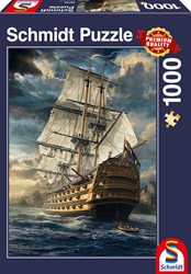 Schmidt puzzel zeilschip legpuzzel - 1000 stukjes - nostalgie en geschiedenis