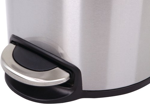 EKO pedaalemmer prullenbak mat RVS 5L - compact en hygiënisch-3