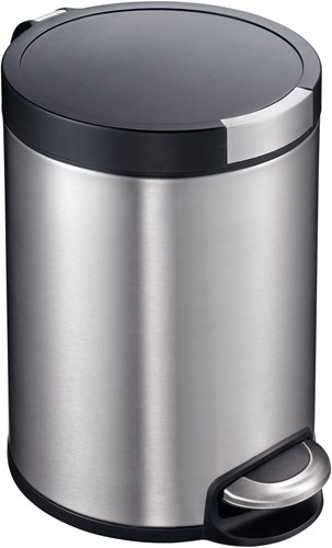 EKO pedaalemmer prullenbak mat RVS 5L - compact en hygiënisch