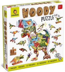 LUDATTICA Houten Puzzel - Dinosaurus