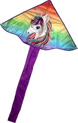 HOT Sports + Toys Vlieger Unicorn Rainbowtail 115x65cm.