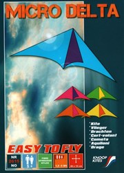 Knoop Kites vlieger micro delta 19x46 cm - kleurrijke kindervlieger