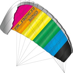 Knoop Kites matrasvlieger regenboog 120 cm met ring voor kinderen