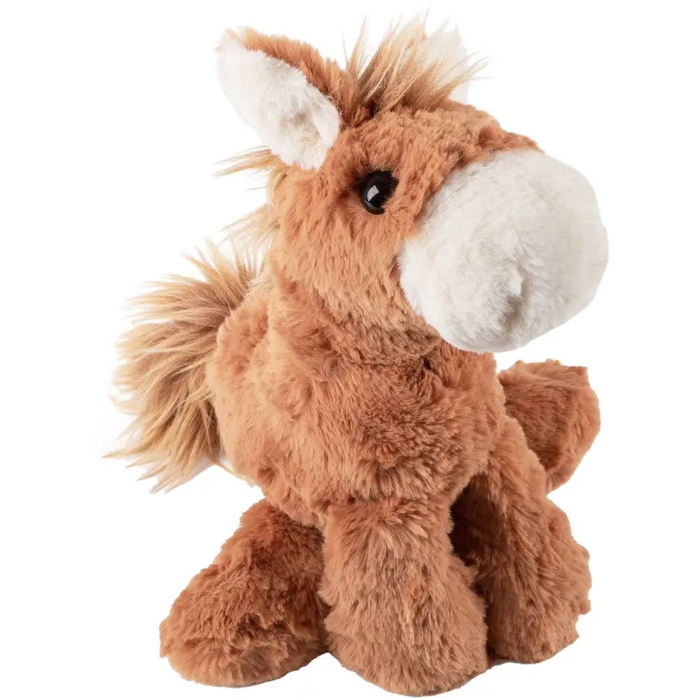 sigikid cheval en peluche jouet câlin extra doux marron multicolore