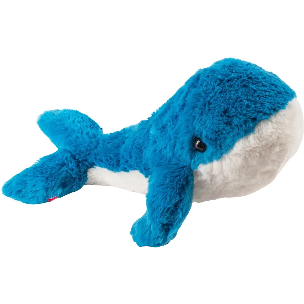 sigikid knuffel wal pluche speelgoed voor kinderen blauw wit