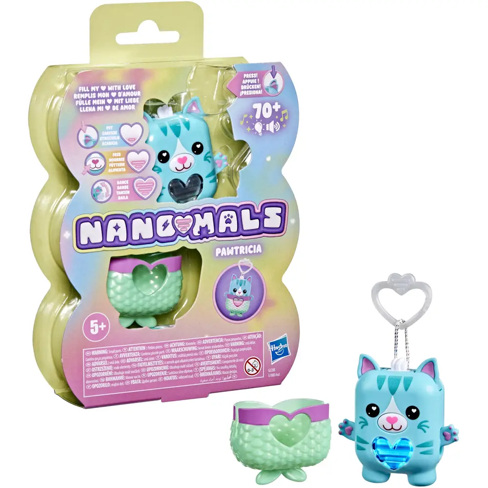 Hasbro elektronische fidget speelgoed Nano-mals met licht en geluid