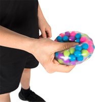 Stimove squishy bal speelgoed set van 12 stuks stressbal neon kleuren-3